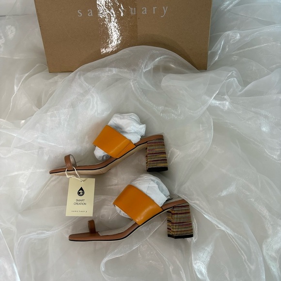 Sanctuary Women's Bold Heeled Sandal!Mango Lion - Picture 8 of 12